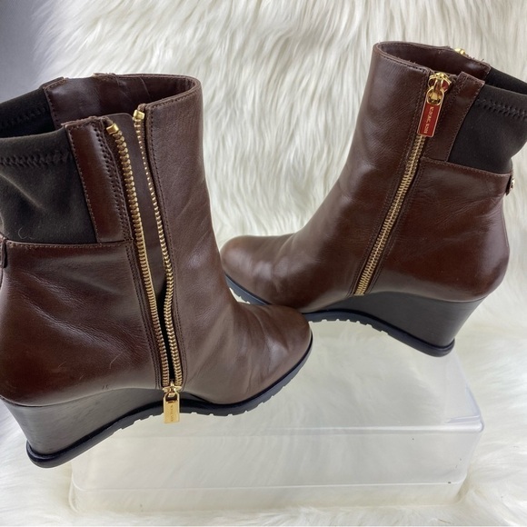 MICHAEL KORS WEDGES ANKLE BOOTIES - Picture 4 of 11